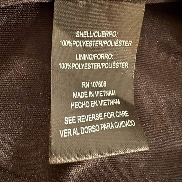 Nicole Miller Black Floral V-Neck Bell Sleeve Tunic Dress size 8 - Picture 8 of 8